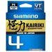 Леска плетёная SHIMANO Kairiki 4 PE 150 м разноцвет. 0.06 мм 4.4 кг