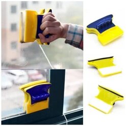 Магнитная щетка для мытья окон Double-Sided Glass Cleaner. Щетка на магните. Мойщик окон с двух сторон. Двухсторонняя Щётка