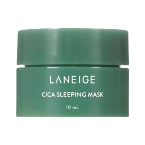 laneige sleeping mask ex с мятой и шоколадом 20 г Laneige Маска ночная для лица Cica sleeping mask green, 10мл