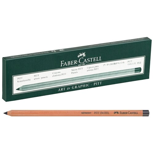 faber castell пастельный карандаш pitt pastel 169 красно коричневый Faber-Castell Пастельный карандаш Pitt Pastel, 6 шт., 181 серый Пэйна