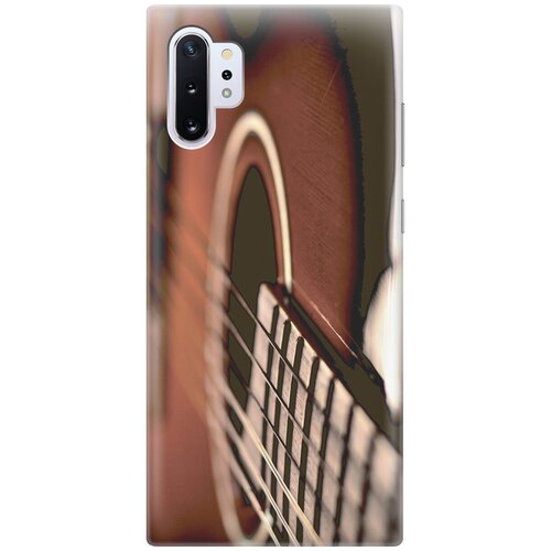 фото Силиконовый чехол на samsung galaxy note 10+ / самсунг ноут 10+ с принтом "гитара gosso