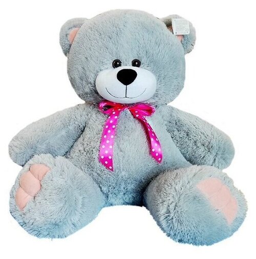 Мягкая игрушка Медведь Патрик, 60 см, серый