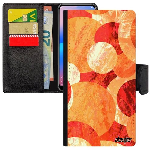 фото Противоударный чехол книжка для смарфона // samsung galaxy a40 // "планеты" форма галактика, utaupia, цветной