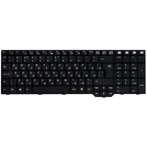 Клавиатура для ноутбука Fujitsu-Siemens Amilo Xa3520 Xa3530 Series Г-образный Enter Черная без рамки PN V080330BK2 1260₽