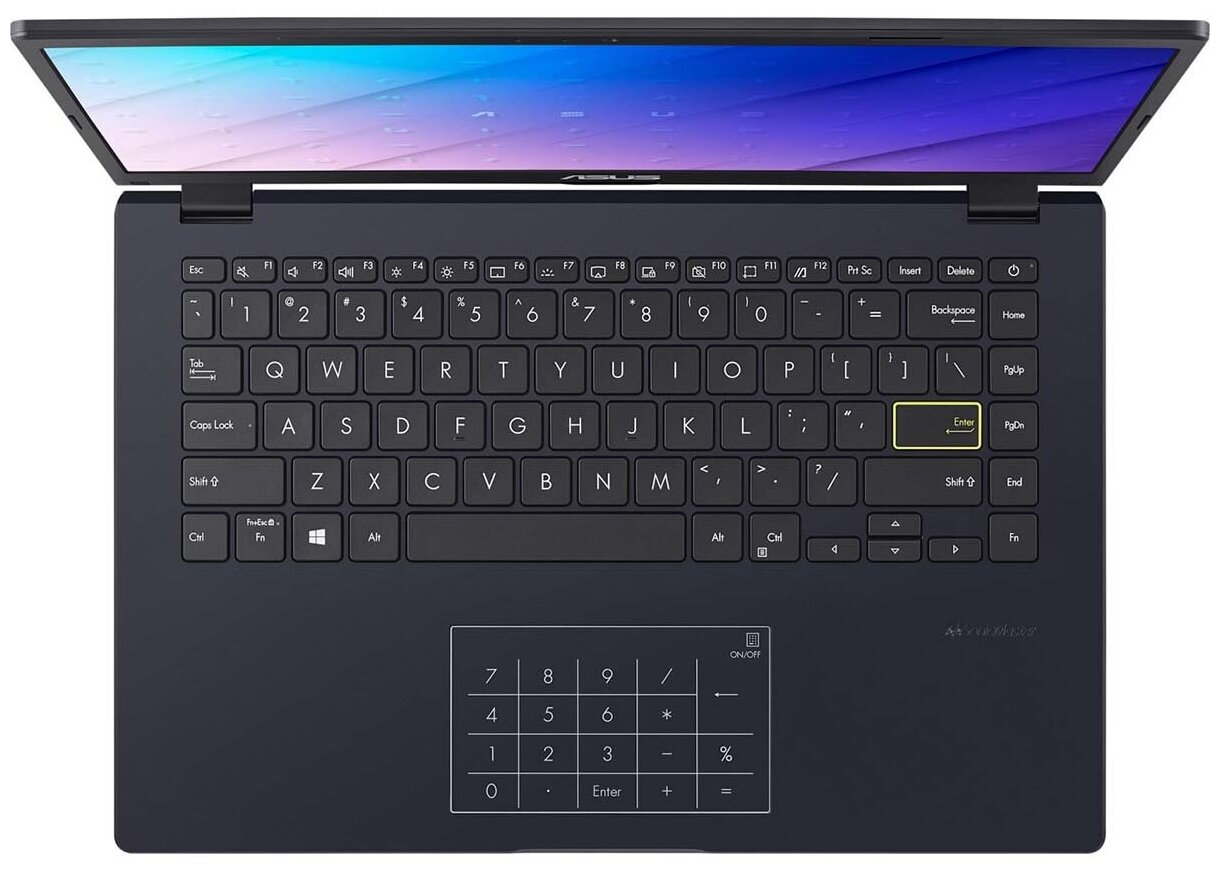 Ноутбук Asus E410MA-BV1314 Black Pentium N50308G256G SSD14 HD AGUHD Graphics 605WiFiBTNumberPadDOS 90NB0Q15-M35980