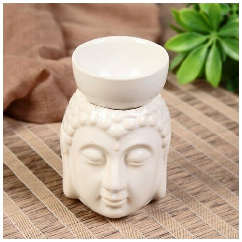Аромалампа керамика Будда с чашей на голове 11,5х8х9 см аромалампа слоник с чашей желаний керамика