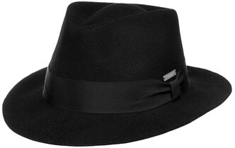 Шляпа федора SEEBERGER арт. 70424-0 FELT FEDORA (черный), Размер:57