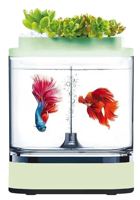 Акваферма Xiaomi Geometry Mini Lazy Fish Tank Pro C300 - фотография № 13