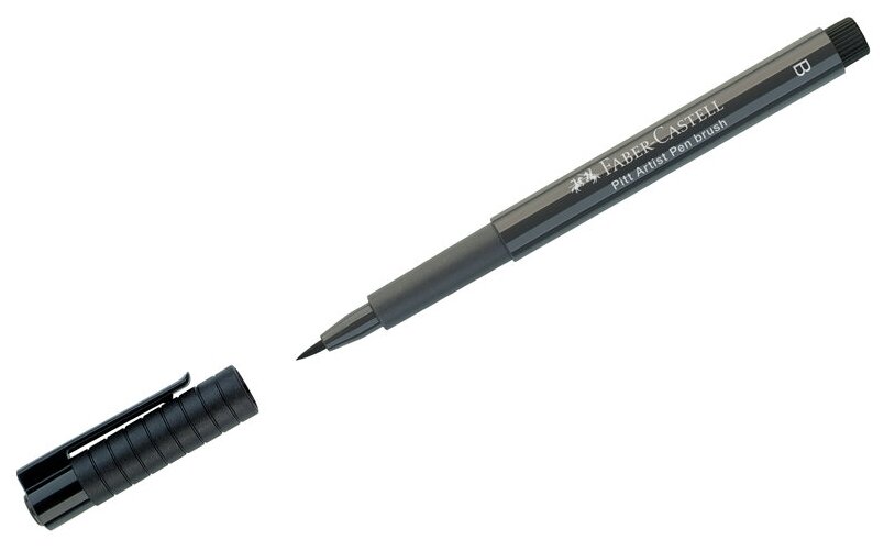 Ручка капиллярная Faber-Castell "Pitt Artist Pen Brush" цвет 274 теплый серый V, кистевая, 10 шт.