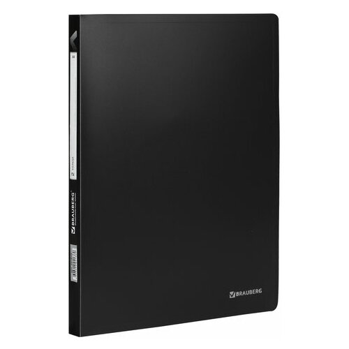 фото Папка на 2-х кольцах brauberg "бюджет" (а4, корешок 21мм, до 80л.) черная (221612)