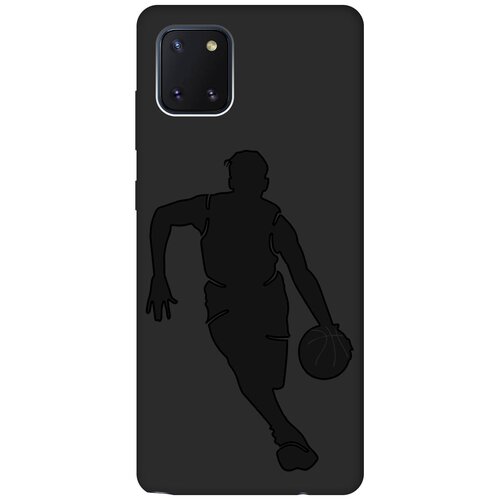фото Матовый чехол volleyball для samsung galaxy note 10 lite / самсунг ноут 10 лайт с эффектом блика черный re:pa