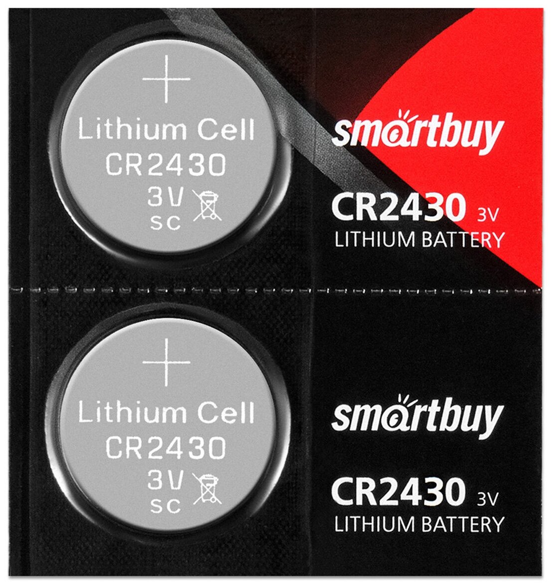 Батарейка CR2430 3V SmartBuy