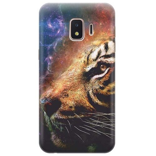 фото Ультратонкий силиконовый чехол-накладка для samsung galaxy j2 core с принтом "космический тигр" gosso