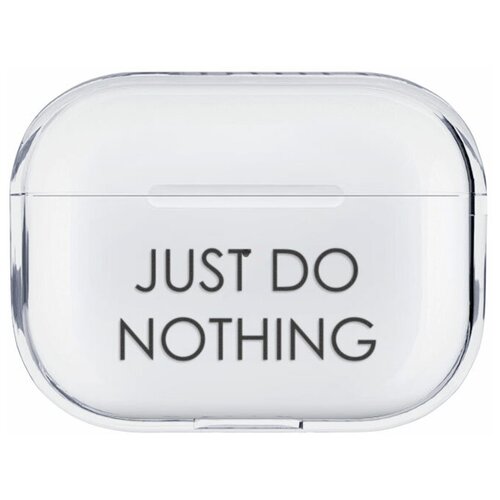 фото Чехол uncle dad для airpods pro "just do nothing" прозрачный