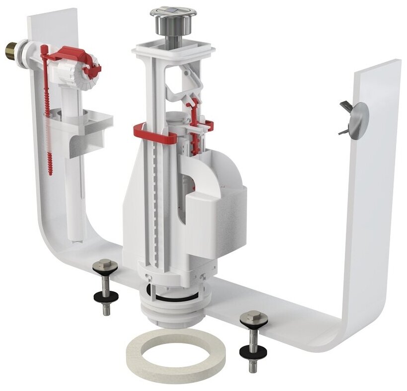 Механизм слива для унитаза Alcaplast SA08AK 1/2 CHROM