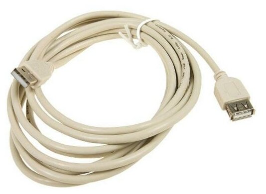 Удлинитель USB2.0 5bites UC5011-030C Am-Af - кабель 3 метра, серый