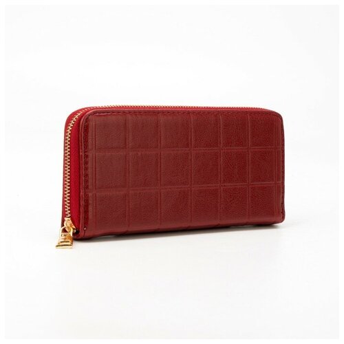 фото Кошелёк на молнии, цвет красный