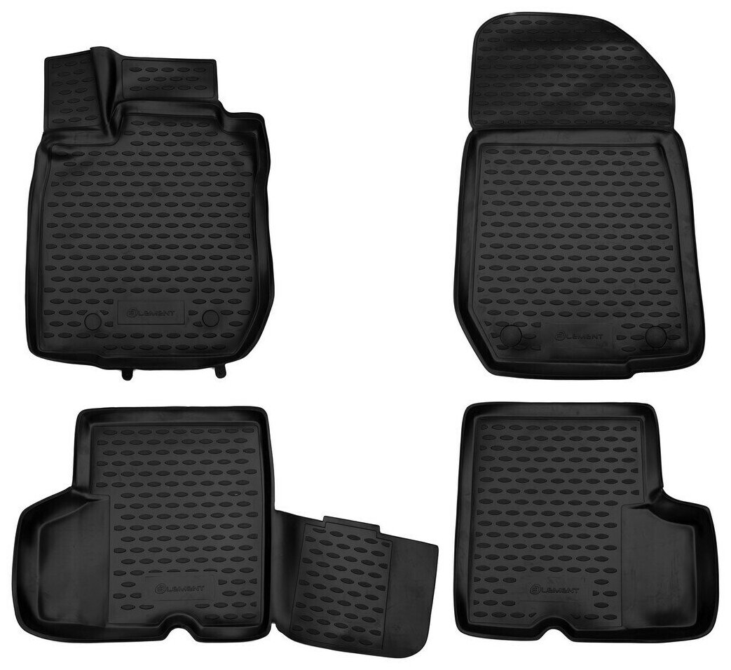 фото ELEMENT NLC3D4105210K 1шт Коврики 3D в салон RENAULT Logan 20042009, 20102014, . полиуретан