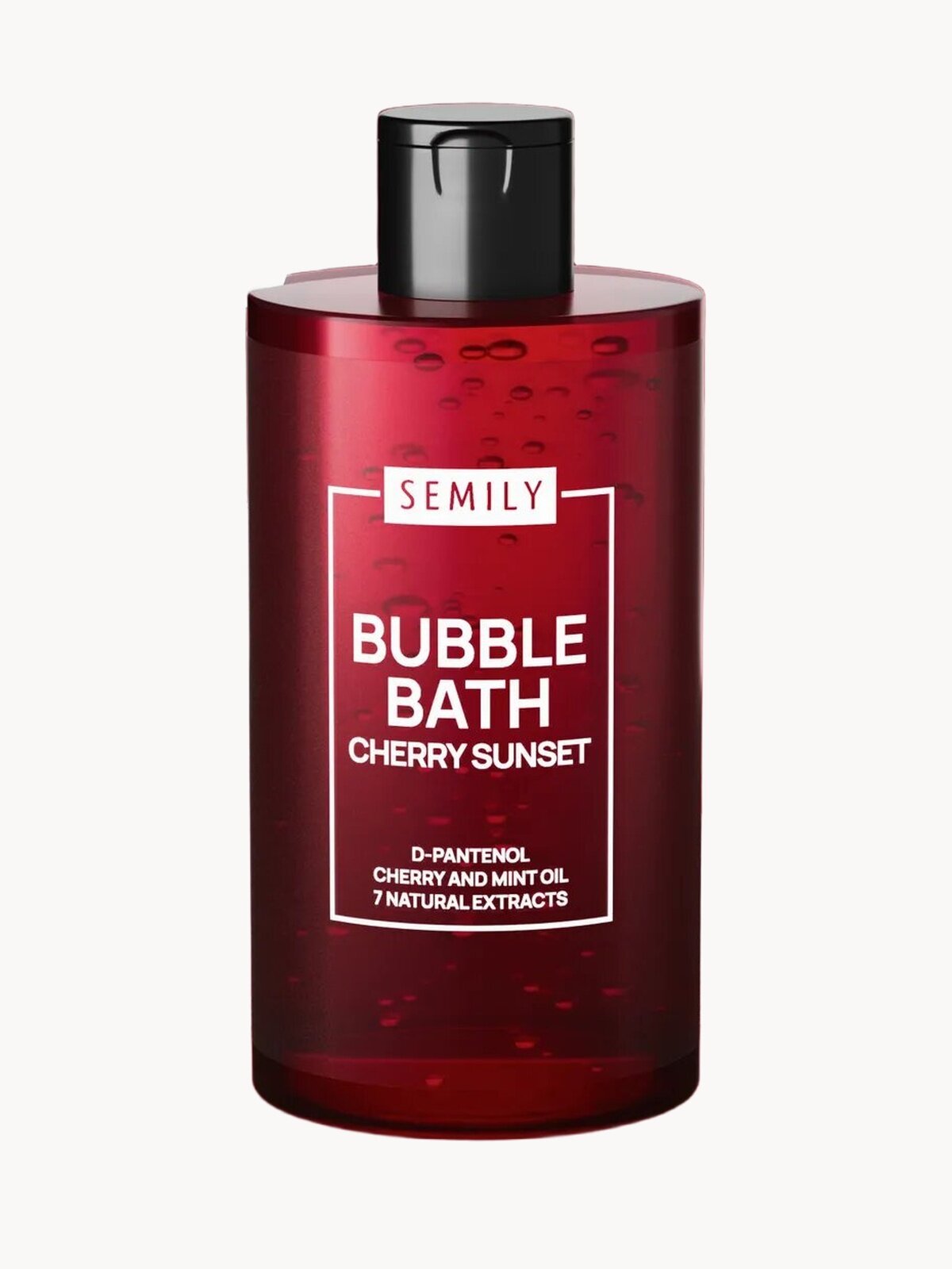Пена для ванны Semily, с ароматом вишни и мяты, увлажнение, 460мл