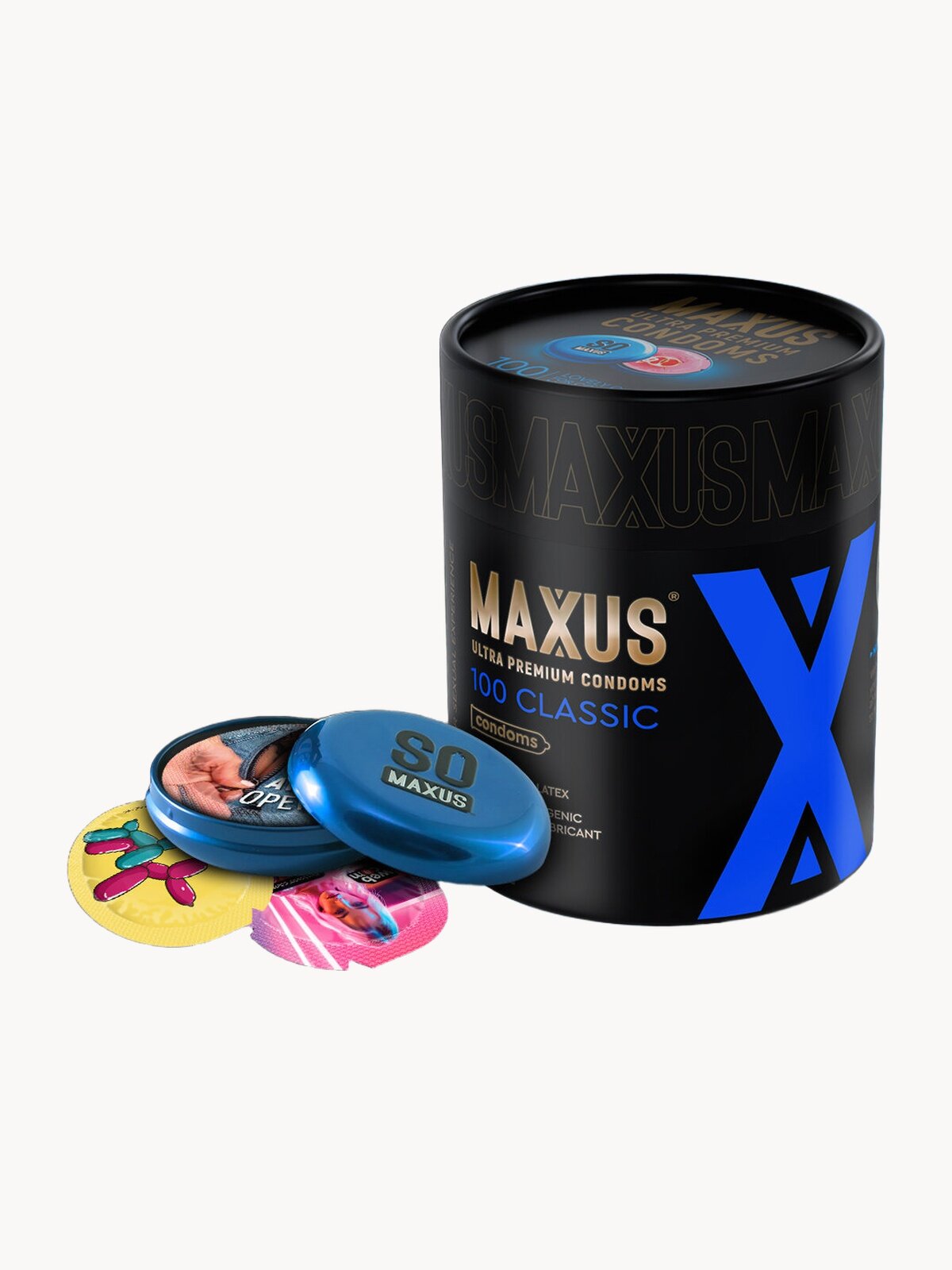 Презервативы 100 шт классические MAXUS So Much Sex Classic, кейс в подарок