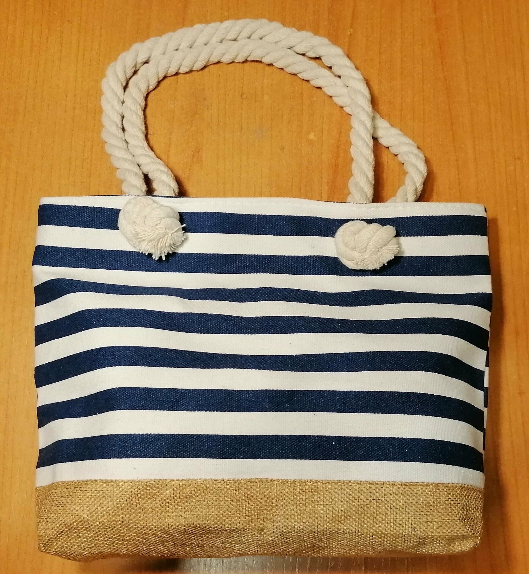 Сумка пляжная , фактура бархатистая, белый, синий — фото 1