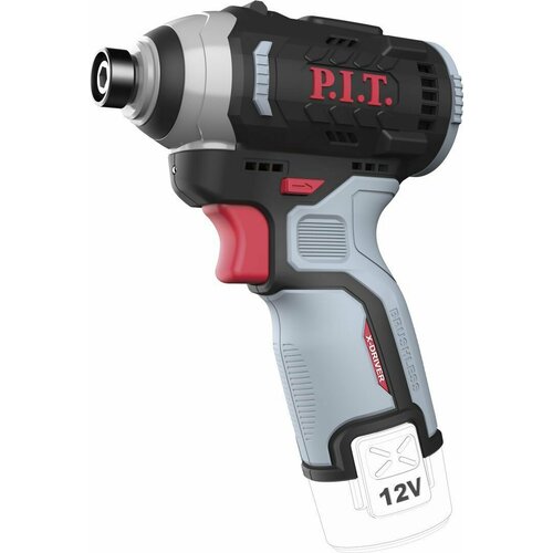 Винтоверт IMPACT аккум бесщёточный PIT PSD12K-120A SOLO 12В 120Нм 3 ск 4300 уд HEX 14 4620₽