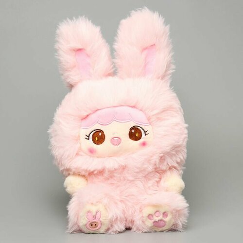 Мягкая игрушка Кукла в костюме зайки 30 см цвет розовый 2160₽