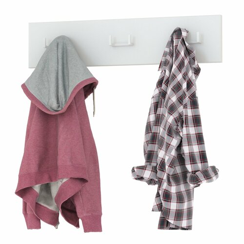 Вешалка Моби Октава 151402 цвет белый шагрень ШхГхВ 647х47х15 см 1176₽