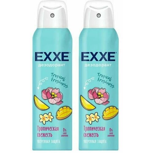 EXXE Дезодорант женский Tropical freshness, Тропическая свежесть, 150 мл, 2 шт