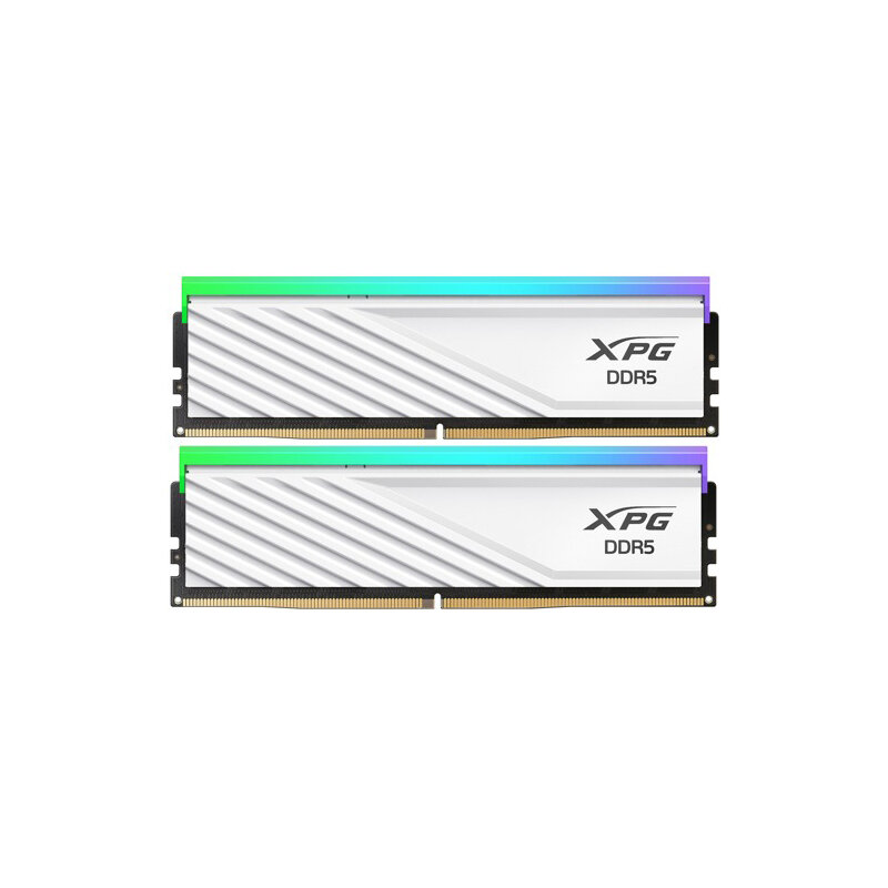 Модуль памяти A-Data DDR5 DIMM 6400MHz PC-51200 CL32 - 32Gb (2x16Gb) AX5U6400C3216G-DTLABRWH