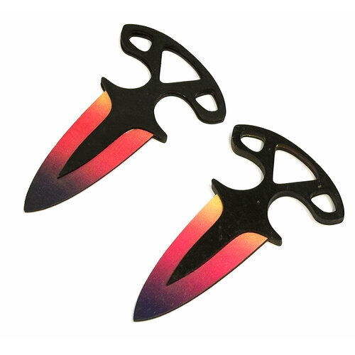 Комплект тычковых ножей Градиент CS GO 2шт / Тычковый нож Fade Counter Strike: GO (комплект 2шт)