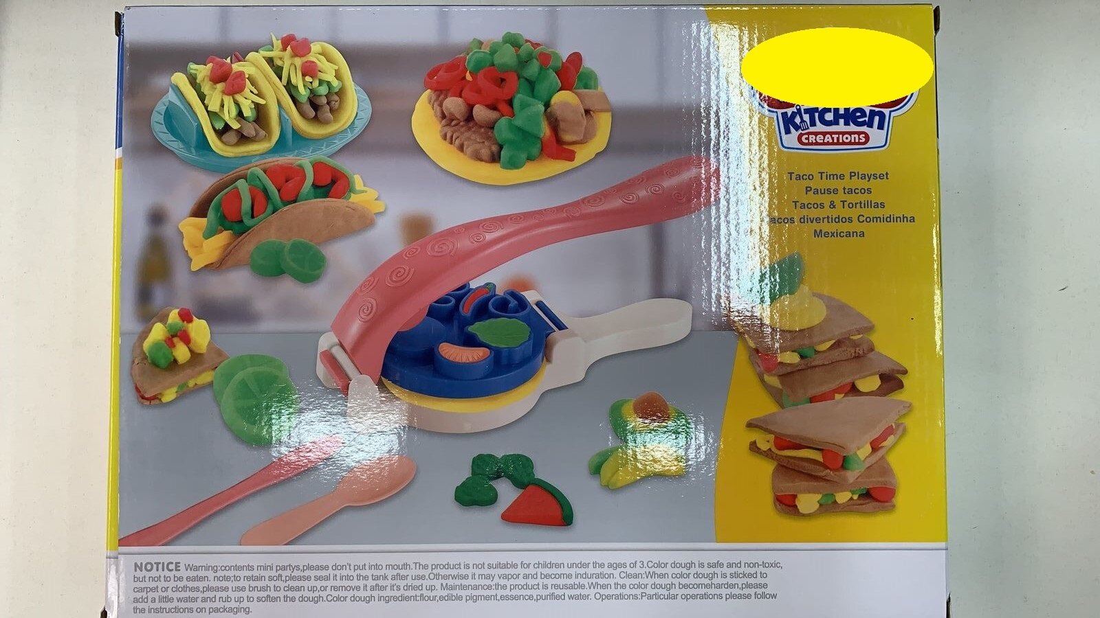 Детский набор для лепки Кухня Любимые блюда Тако / Сэндвичи, тако, бурито, бургер / Масса для лепки / Развивающий детский набор