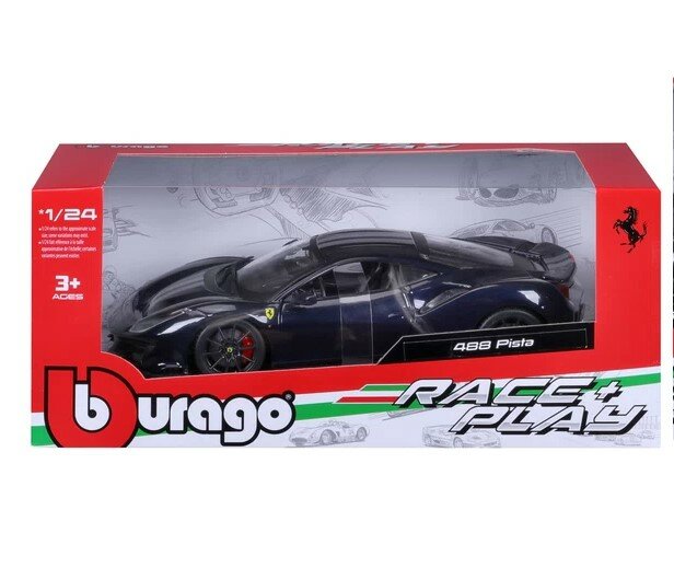 Гоночная машинка Bburago die-cast Ferrari 488 Pista 1:24