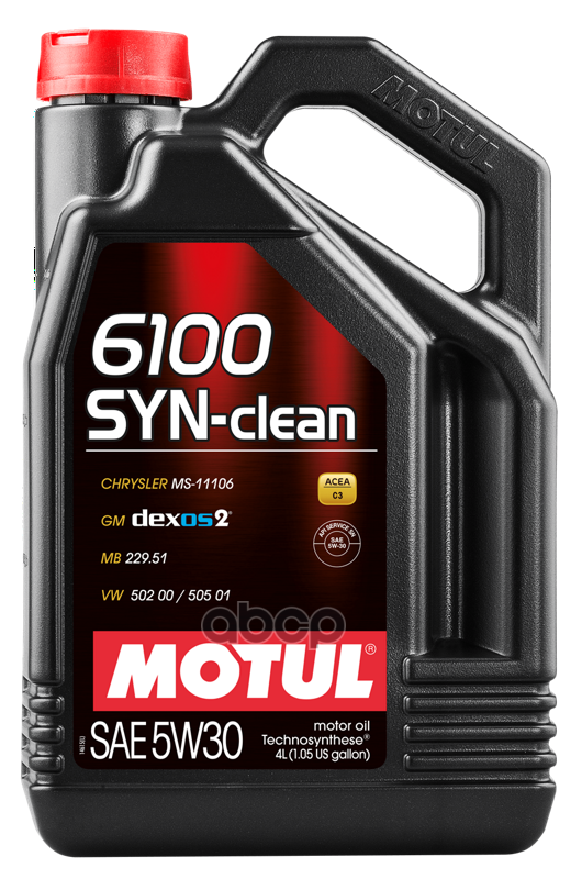 MOTUL Моторное Масло 6100 Syn-Clean 5W-30 4Л (107948) 112134