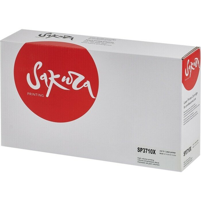 Картридж SP3710X для Ricoh, лазерный, черный, 7000 страниц, Sakura