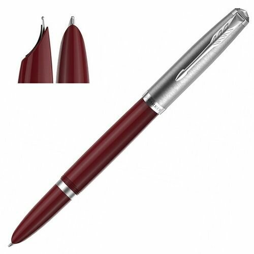 Ручка перьевая 51 Burgundy CT, черная PARKER - фото №1