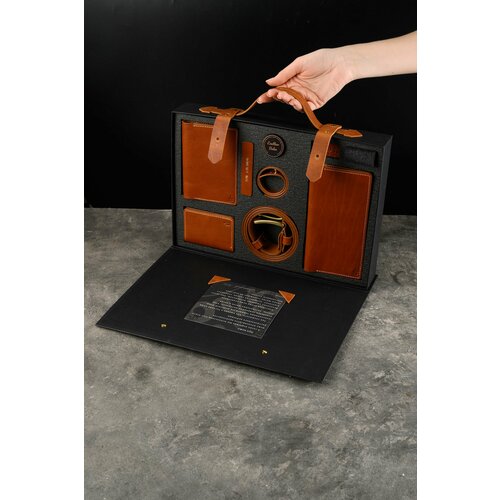 Подарочный набор, Grain Full Grain капсульные наборы, набор аксессуаров из кожи, подарок мужчине, портмоне, картхолдер, докхолдер, обложка на паспорт, натуральная кожа, ручная работа, ручной шов