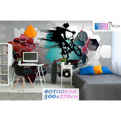 Фотообои на стену флизелиновые 3d детские Граффити 500x270 Luxury Walls AM12605