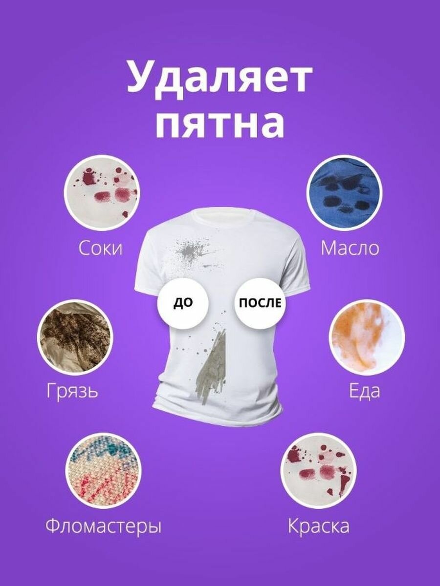 Стиральный порошок автомат Clovin Der Waschkonig Color, 6,5 кг (Германия), 100 стирок, гипоаллергенное средство, эко, для цветных, черных и белых тканей и для защиты цвета любой одежды — фото 1