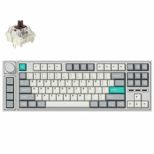 Клавиатура Keychron Lemokey L3 QMKVIA Fully Assembled Knob Space Silver 3399000₽