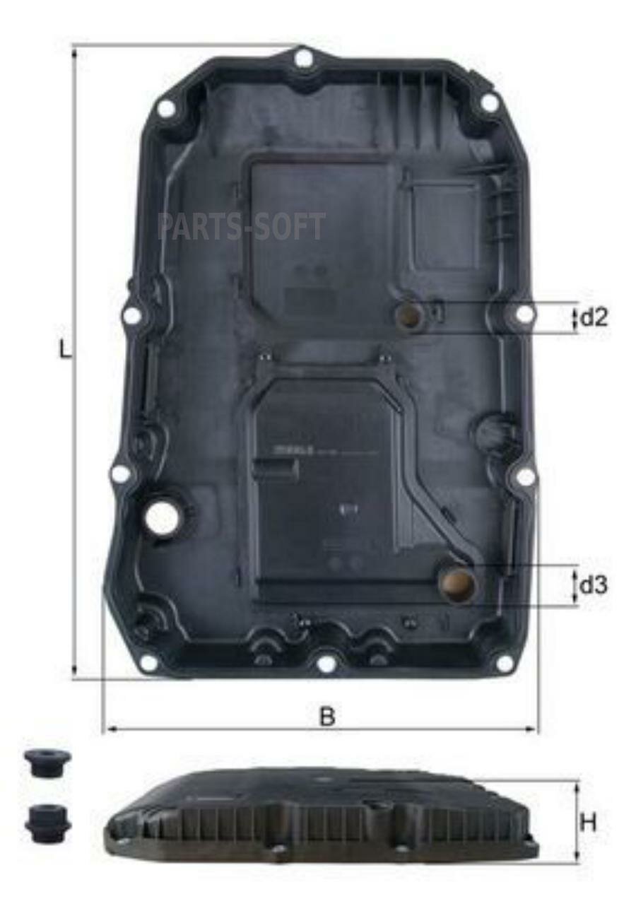 Фильтр Акпп Mahle/Knecht арт. HX196KIT