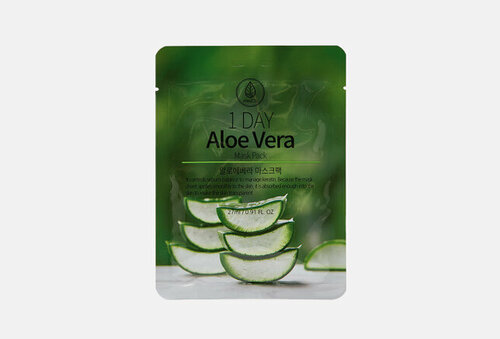 Тканевая маска для лица 1 DAY Aloe Vera Mask Pack