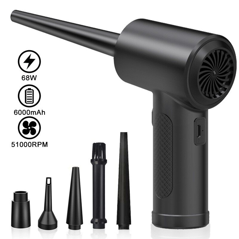 фото Воздуходувка портативная беспроводная аккумуляторная электрическая ForAll, сжатый воздух, компрессор, для компьютера пк, портативный насос