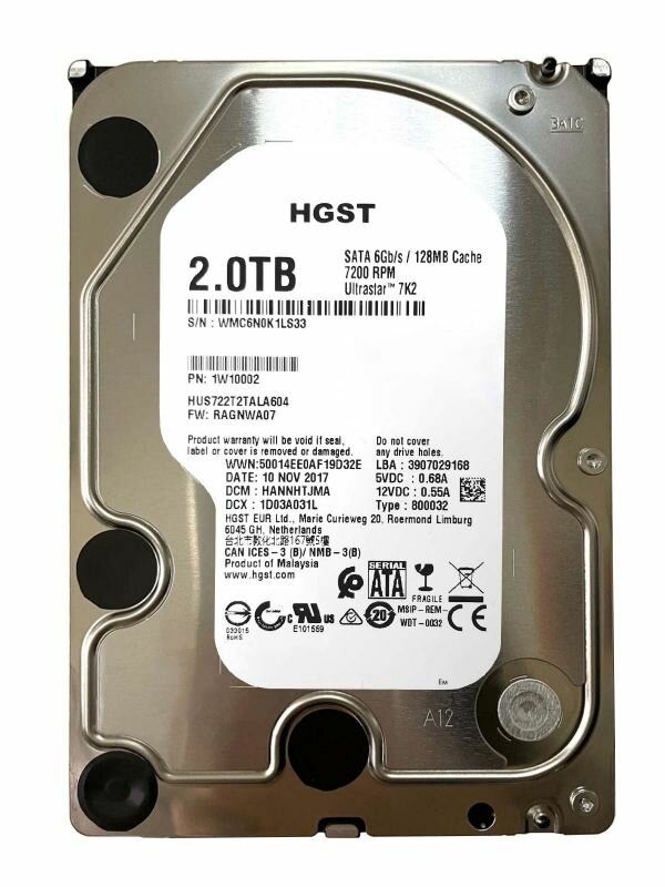 Внутренний жесткий диск HGST HUS722T2TALA604 2 Тб