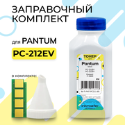 Заправочный комплект PC-212EV для принтеров Pantum P2502/P2502w/M6502/M6502w/M6552nw (тонер/воронка/чип безлимитный) 65г Inkmaster