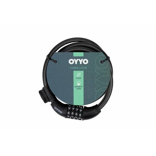 Oyyo Трос-замок OYYO CB30 (10x1200мм) кодовый, цвет Черный