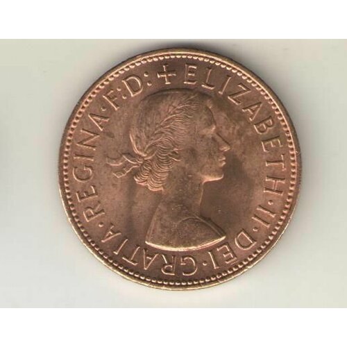 Монета Великобритания 1 пенни 1967г