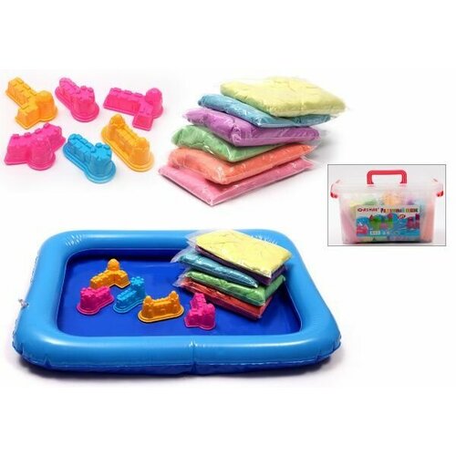 Радужный песок с формами 3000 гр с в контейнере 2688₽