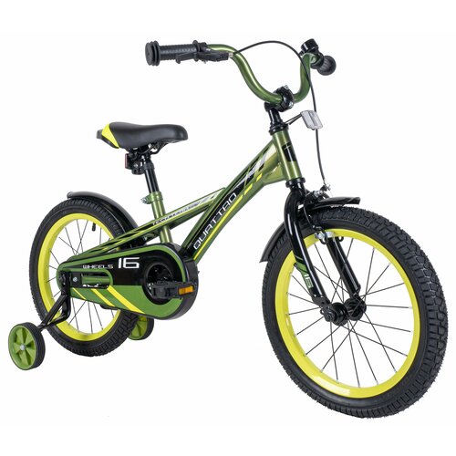 Детский велосипед Quattro 18 хаки сталь 2023 14220₽