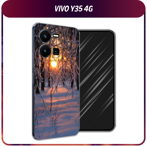 Силиконовый чехол на Vivo Y35 4G / Виво Y35 4G Зима 7 силиконовый чехол на vivo y35 4g виво y35 4g ковер